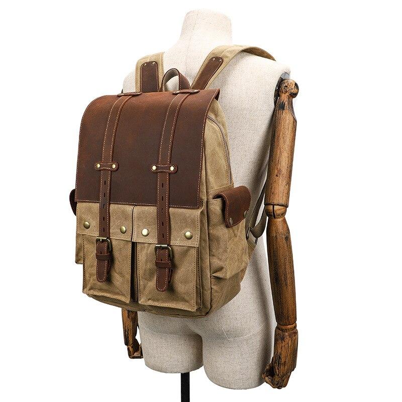 Coffs Harbour waxed canvas camera backpack — Beverley Lane
