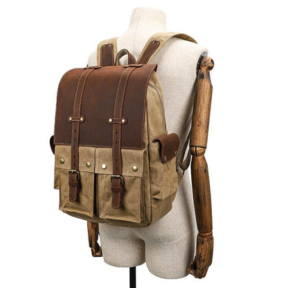 Coffs Harbour waxed canvas camera backpack — Beverley Lane