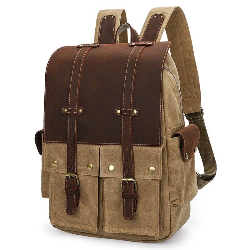 Coffs Harbour waxed canvas camera backpack — Beverley Lane