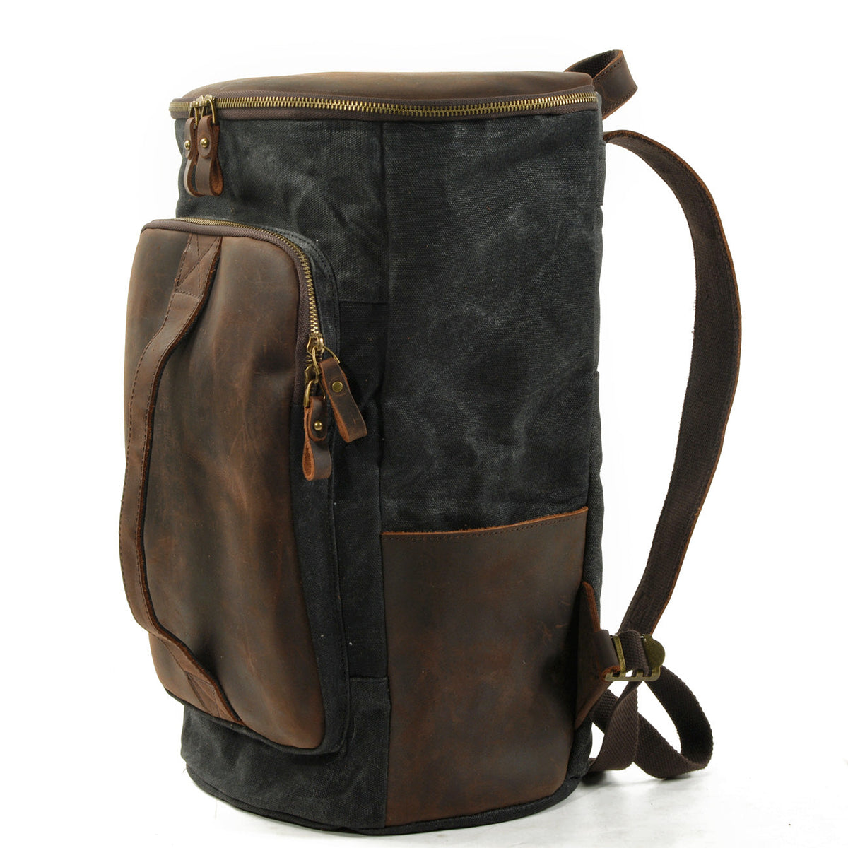 Newcastle waxed canvas backpack in Black — Beverley Lane