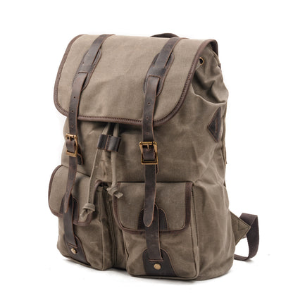 Taupo waxed canvas backpack — Beverley Lane