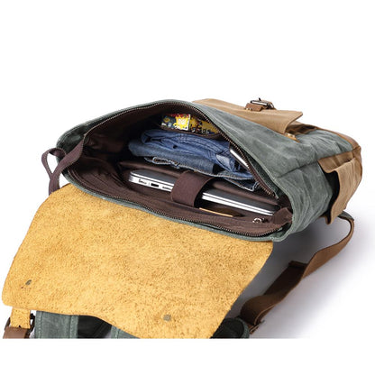 Alice Springs waxed canvas laptop backpack — Beverley Lane