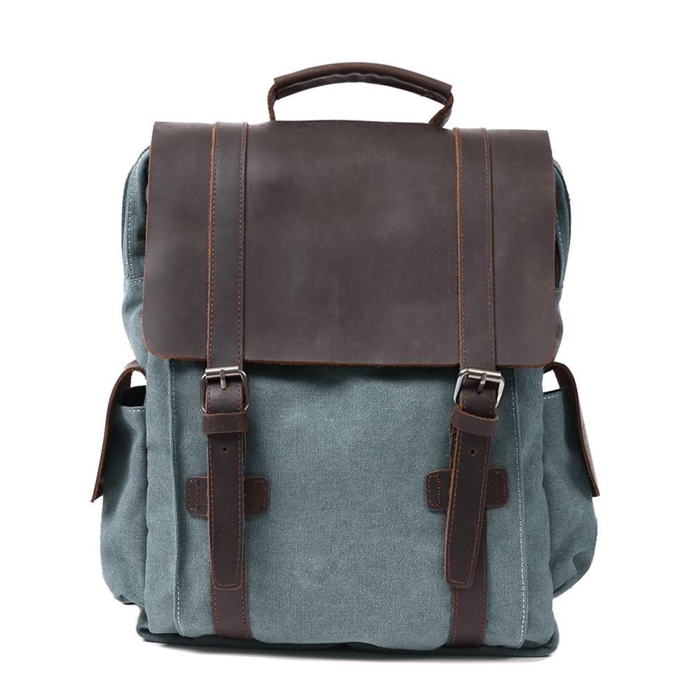 Noosa cotton canvas backpack in Light Blue — Beverley Lane