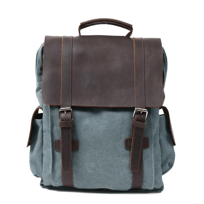 Noosa cotton canvas backpack in Light Blue — Beverley Lane