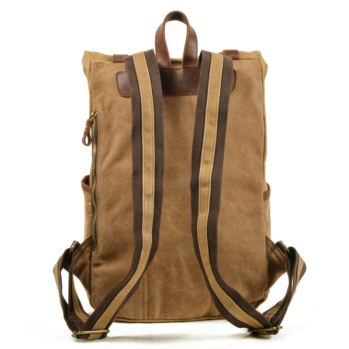 Mornington waxed canvas rolltop backpack — Beverley Lane