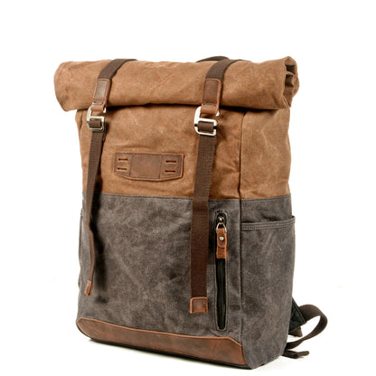 Napier waxed canvas rolltop backpack — Beverley Lane