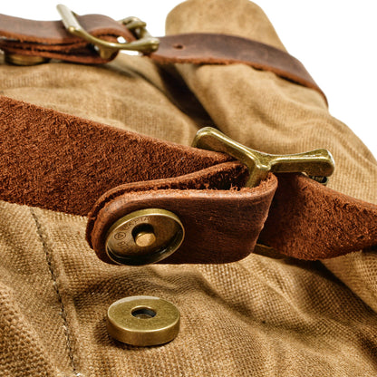 Mornington waxed canvas rolltop backpack — Beverley Lane