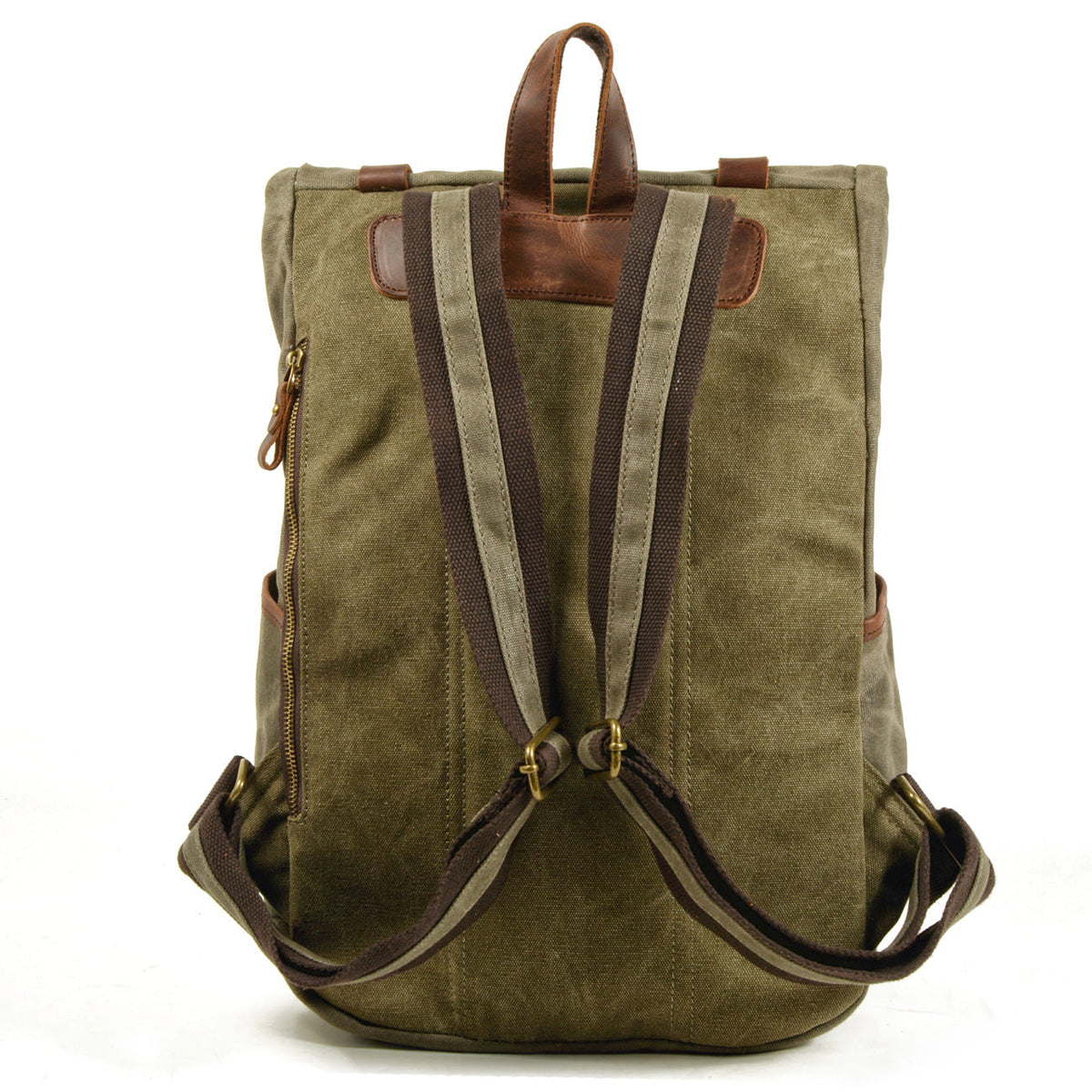 Mornington waxed canvas rolltop backpack — Beverley Lane