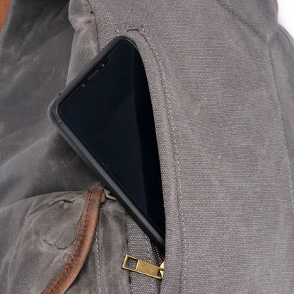 Hobart waxed canvas backpack — Beverley Lane