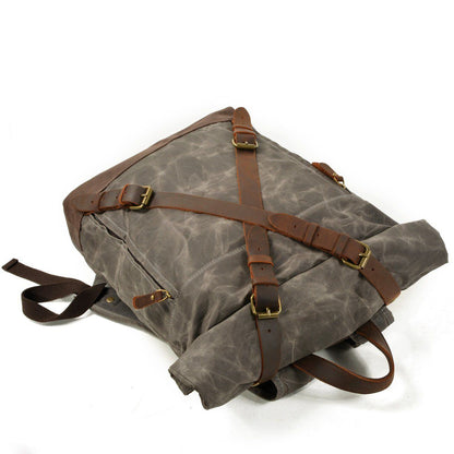 Invercargill waxed canvas rolltop backpack — Beverley Lane