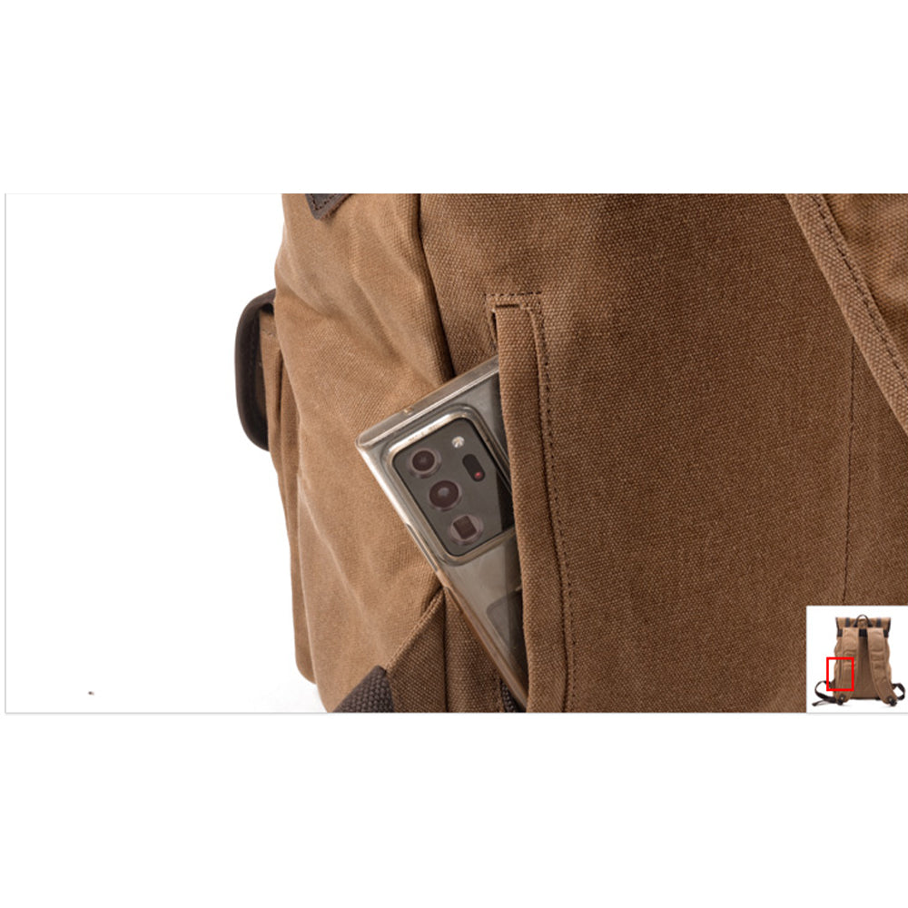 Taupo waxed canvas backpack — Beverley Lane