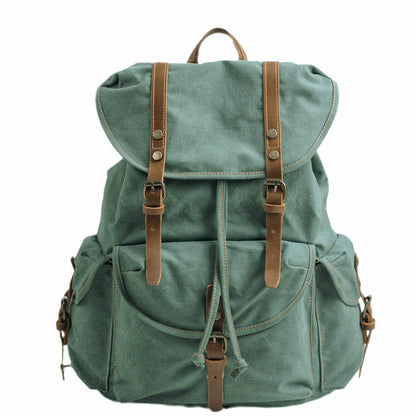 Queenstown cotton canvas backpack in Lily Pad Green — Beverley Lane