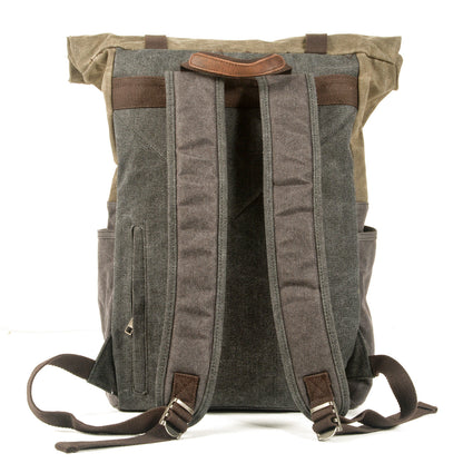 Napier waxed canvas rolltop backpack — Beverley Lane