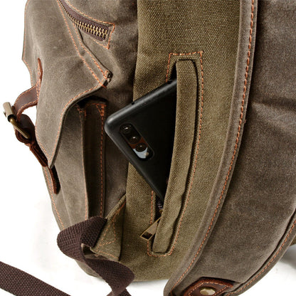 Nelson waxed canvas backpack — Beverley Lane