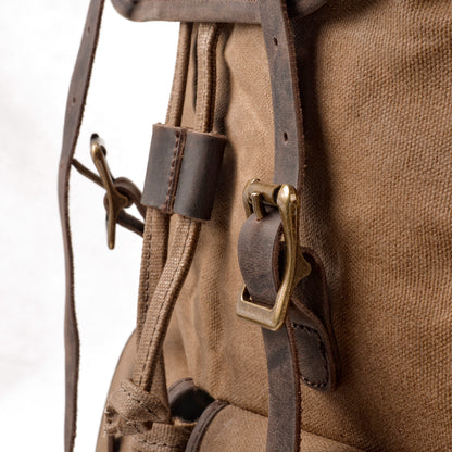 Taupo waxed canvas backpack — Beverley Lane