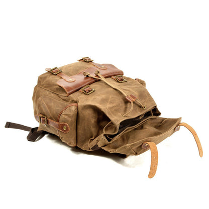 Byron Bay waxed canvas backpack — Beverley Lane