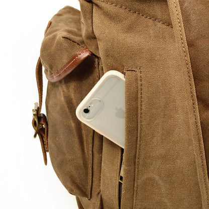 Byron Bay waxed canvas backpack — Beverley Lane