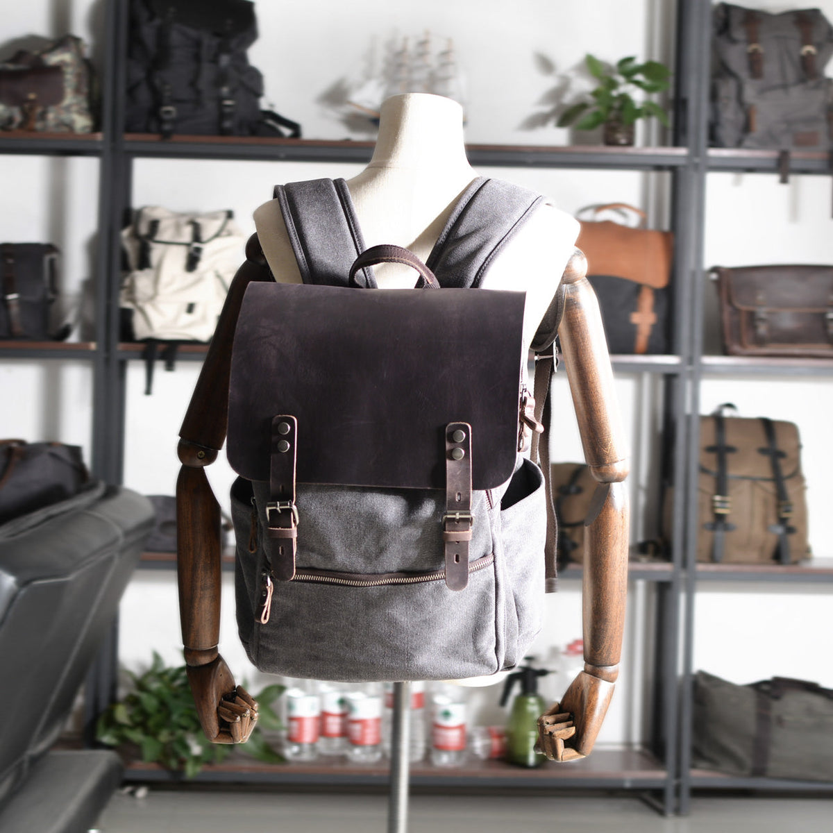 Bright cotton canvas backpack — Beverley Lane