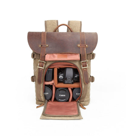 Kangaroo Island waxed canvas camera backpack — Beverley Lane