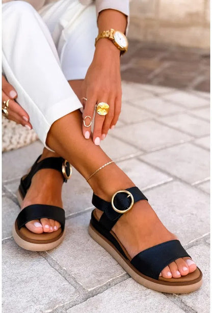 Liana | Comfortable Resort-Style Sandals with Gold Accents