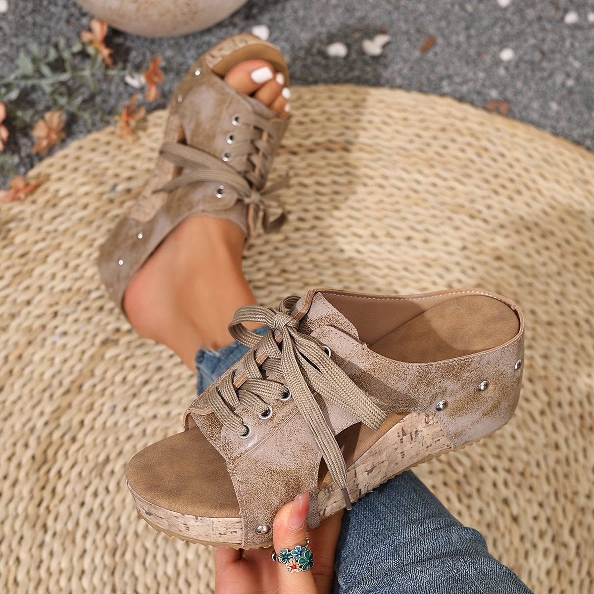 Marion | Casual Wedge Sandals with Modern Retro Charm