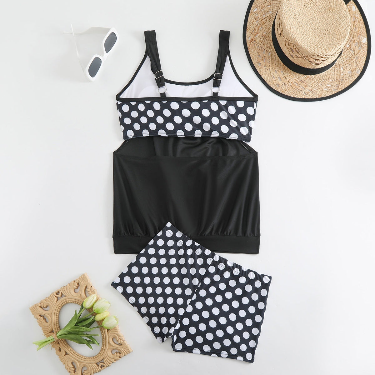 Bobbie | Two-Piece Tankini for Women with Polka Dot Pattern