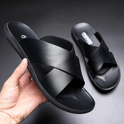 Karen | Non-Slip Faux Leather Sandals
