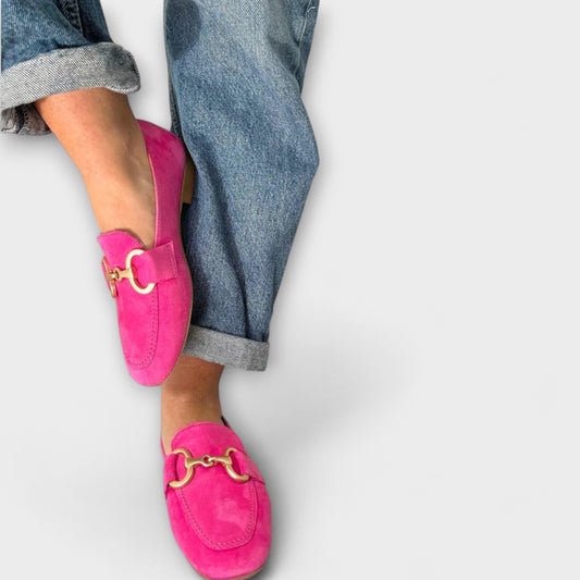 Poppy Women's Colourful Buckle Loafers