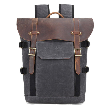 Kangaroo Island waxed canvas camera backpack in Dark Grey — Beverley Lane