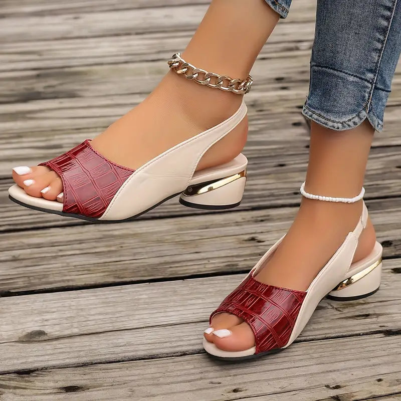 Alida | Timeless Faux Leather Sandals for Every Occasion