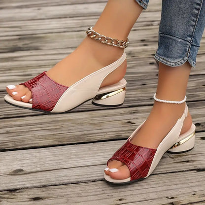 Alida | Timeless Faux Leather Sandals for Every Occasion