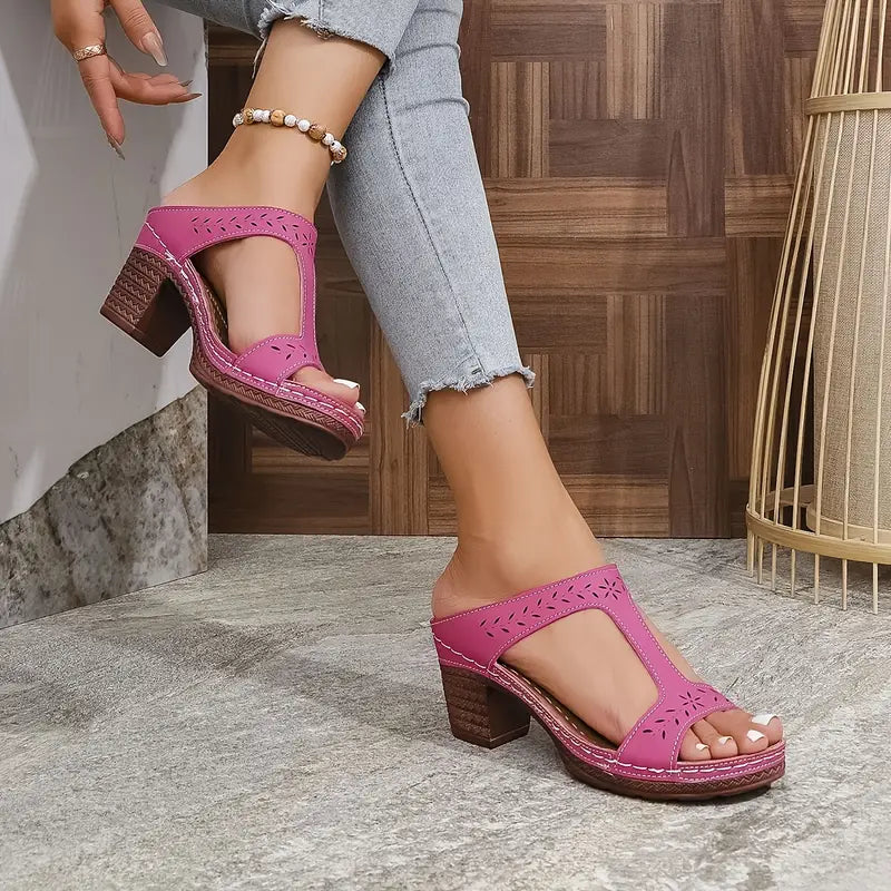 Gertrude | Orthopaedic Sandals with Block Heel