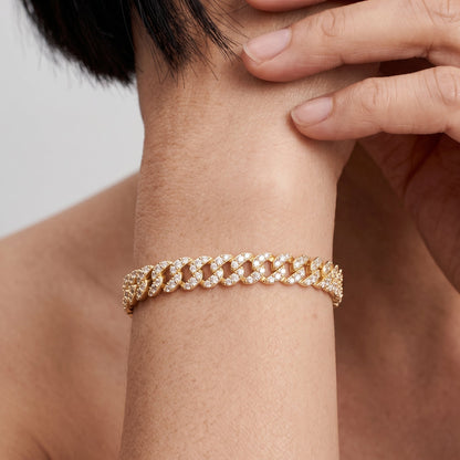 Astrid | Crystal Cuban Link Bracelet