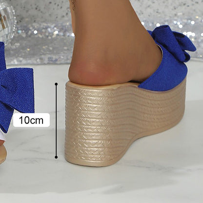 Zoe | Wedge Sandals with Bow Detail for Women