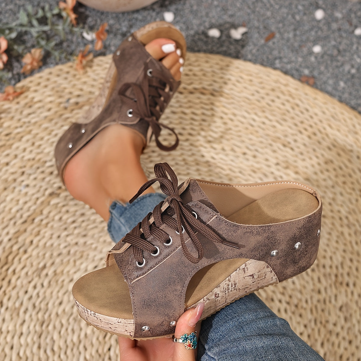 Marion | Casual Wedge Sandals with Modern Retro Charm