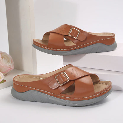 Katrina | Comfortable Orthopaedic Slippers in Quality Faux Leather