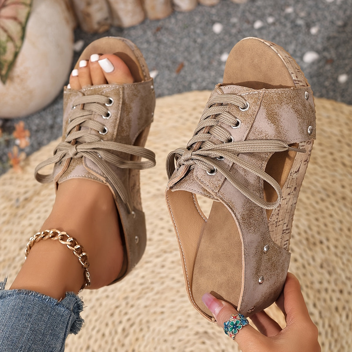 Marion | Casual Wedge Sandals with Modern Retro Charm