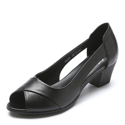 Annette | Non-Slip Faux Leather Sandals with Soft Sole