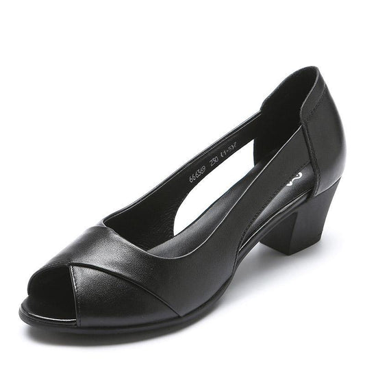 Annette | Non-Slip Faux Leather Sandals with Soft Sole