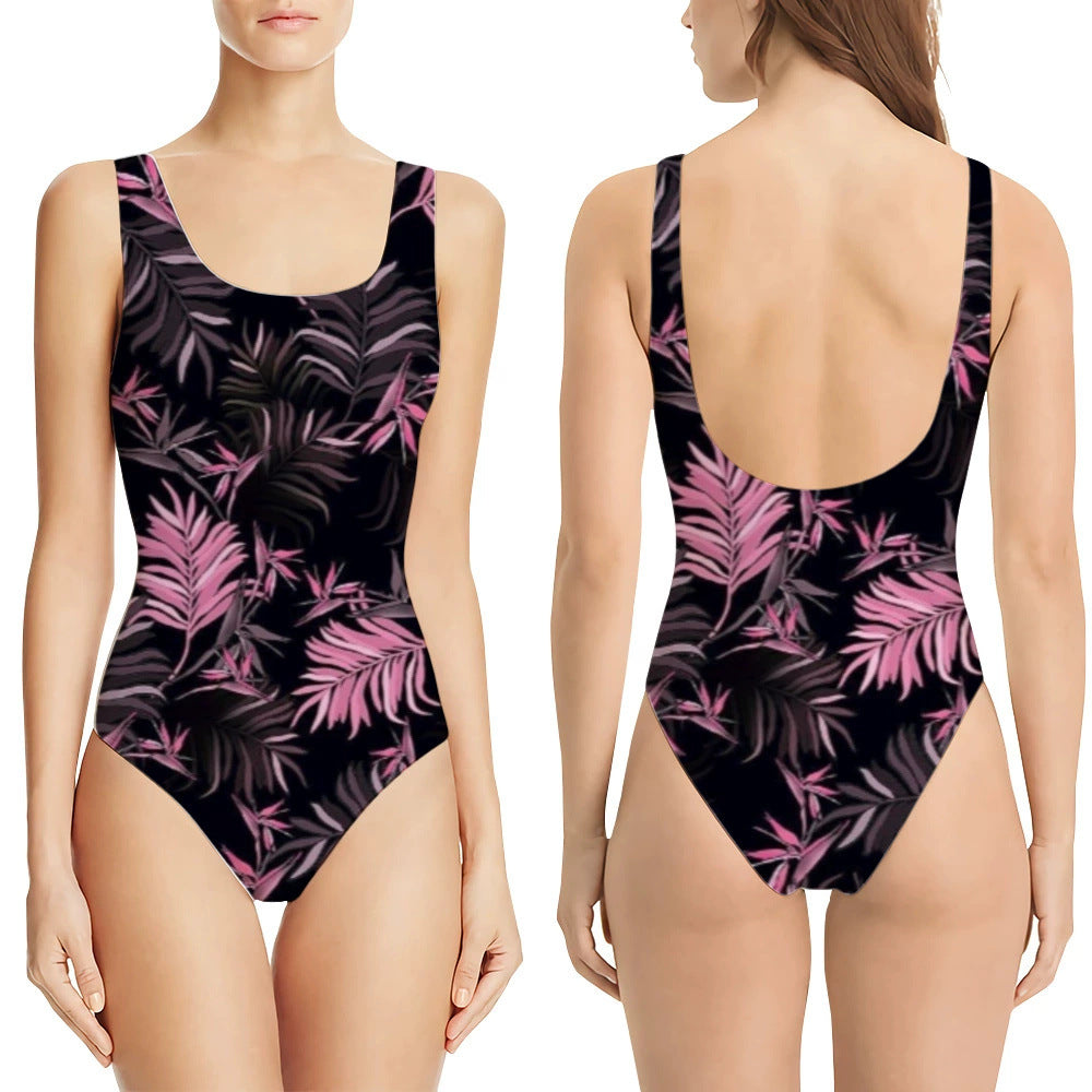 Adelinde | One-Piece Swimsuit with Bright Print Detail
