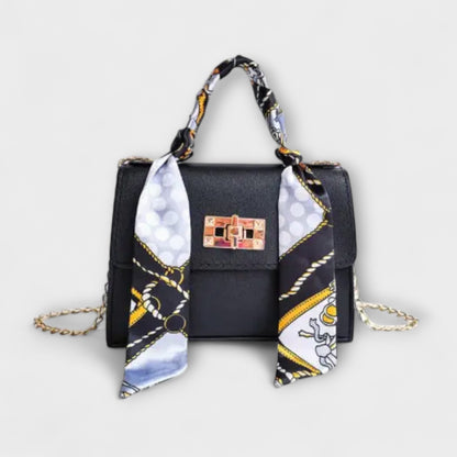 Frederica | Handbag with Silk Scarf Detail