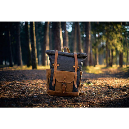Daylesford waxed canvas rolltop backpack — Beverley Lane