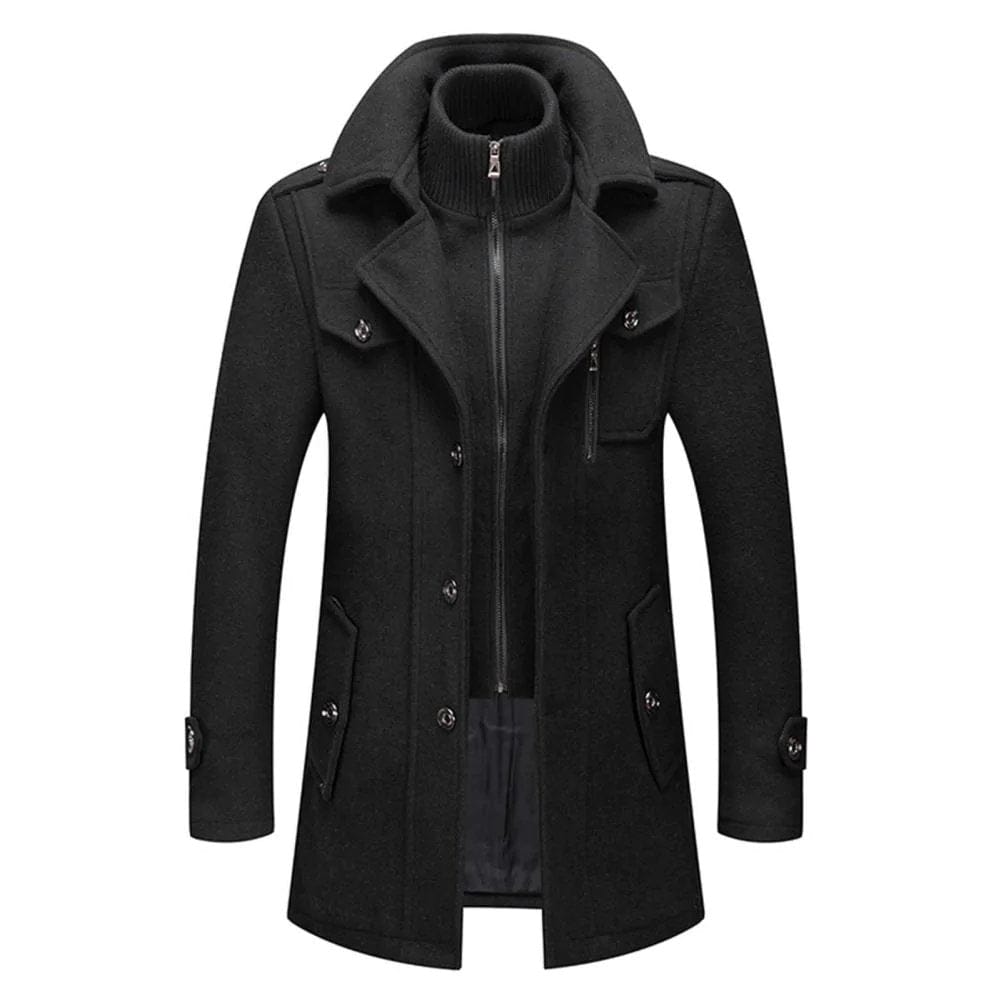 Max | Luxury Wool Coat with Thermal Inner Jacket for Men