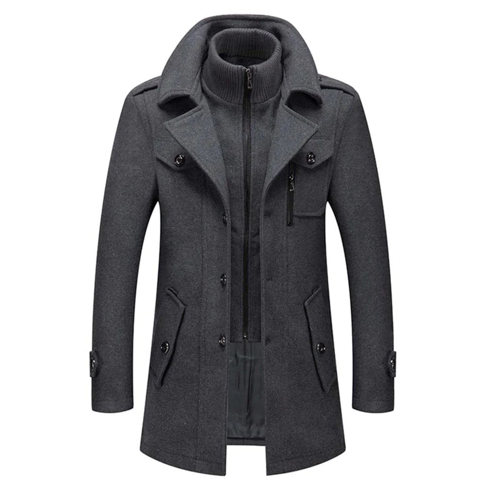 Max | Luxury Wool Coat with Thermal Inner Jacket for Men