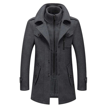 Max | Luxury Wool Coat with Thermal Inner Jacket for Men