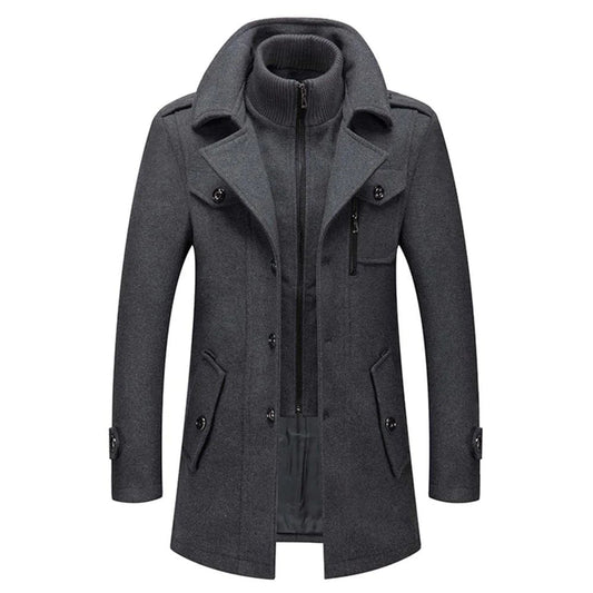 Max | Luxury Wool Coat with Thermal Inner Jacket for Men