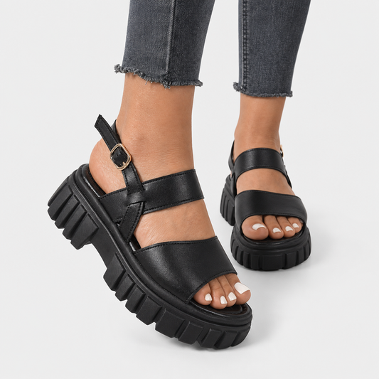 Margaux | Elegant Faux Leather Sandals, On-Trend Design, Comfortable to Wear