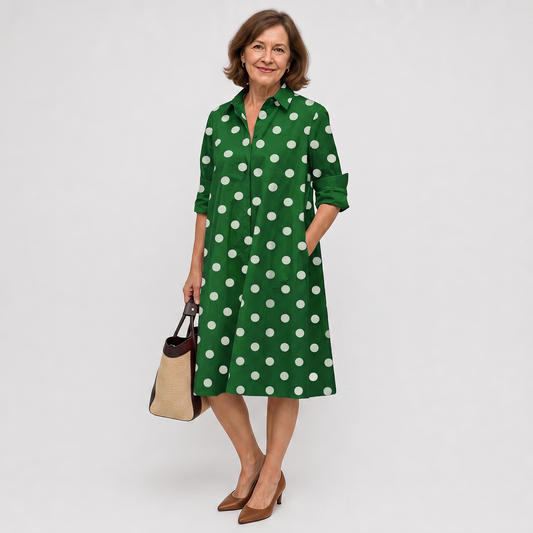Martina | Comfortable Shirt Dress in Soft Quality