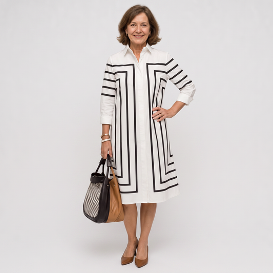 Sabine | Elegant Shirt Dress in Simple Design