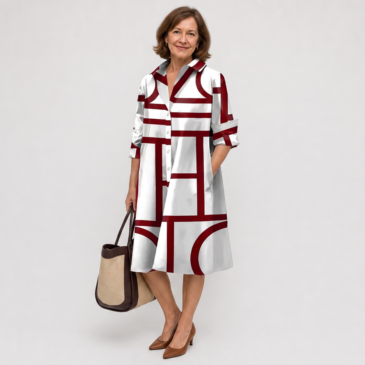 Elke | Summery Shirt Dress with Flowing Cut